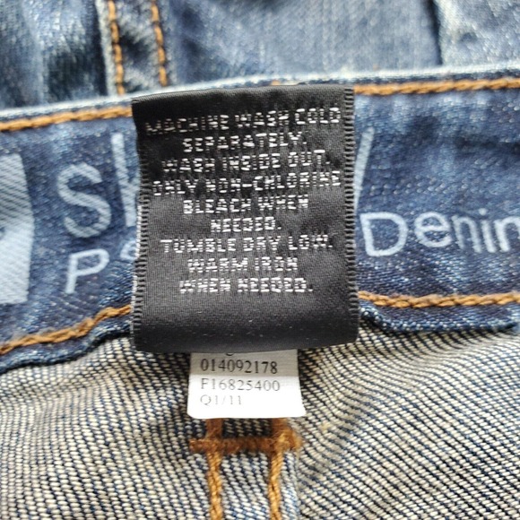 CC - Mossimo Womens Jeans 6 Short Skinny Denim Blue Dark Wash Mid Rise Stretch - Picture 4 of 5